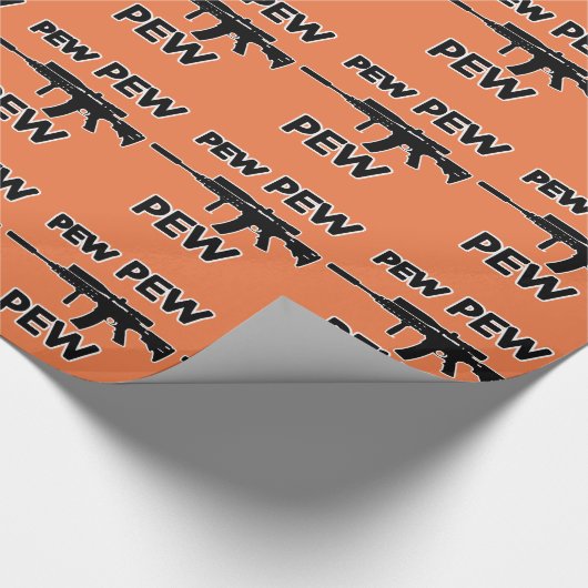 Pistool met peug cadeaupapier (Hoek)