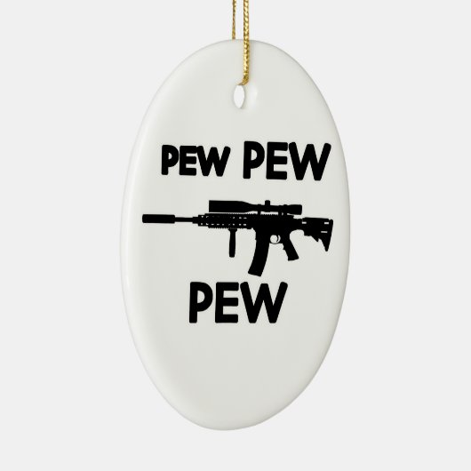 Pistool met peug keramisch ornament (Rechts)