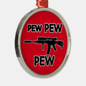 Pistool met peug metalen ornament (Rechts)