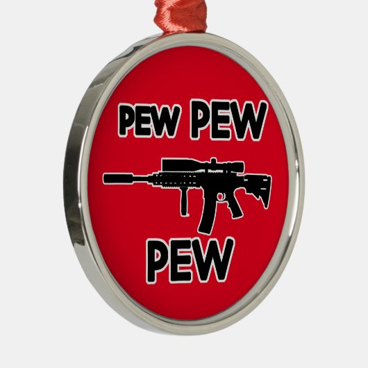 Pistool met peug metalen ornament (Rechts)