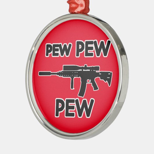 Pistool met peug metalen ornament (Links)