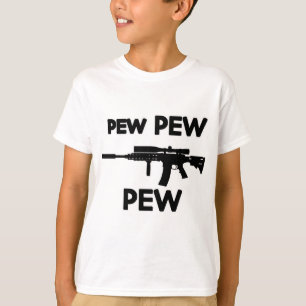 Pistool met peug t-shirt