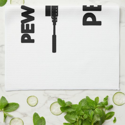 Pistool met peug theedoek (Gevouwen)