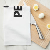 Pistool met peug theedoek (Quarter Fold)