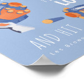 Pistool met schuim inspirerend ontwerp poster (Hoek)