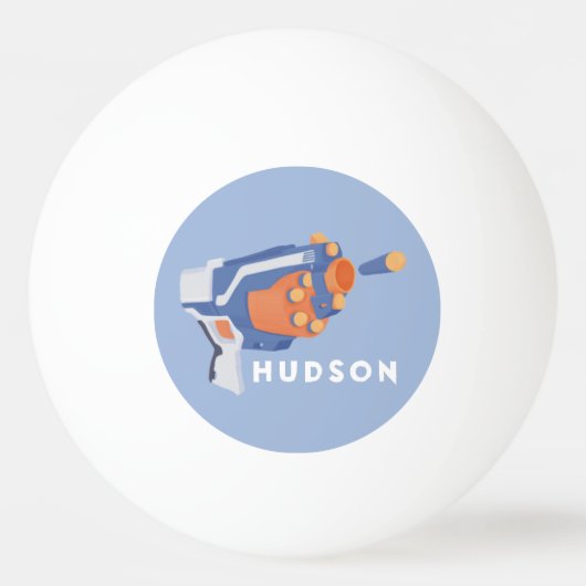 Pistool met schuimvormig ontwerp, aangepast ontwer pingpongbal (Achterkant)