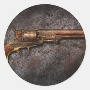 Pistool - Model 1851 - 36 kaliber revolver Ronde Sticker