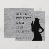 Pistool Moll Silhouette Kaart (Voorkant / Achterkant)