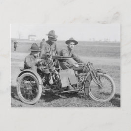 Pistool motorfietsmachine briefkaart