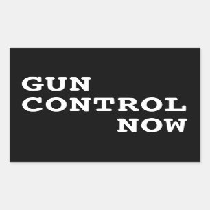 Pistool nu, aangepaste achtergrondkleur rechthoekige sticker