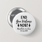 Pistool nu beëindigen ronde button 5,7 cm (Voorkant /achterkant)