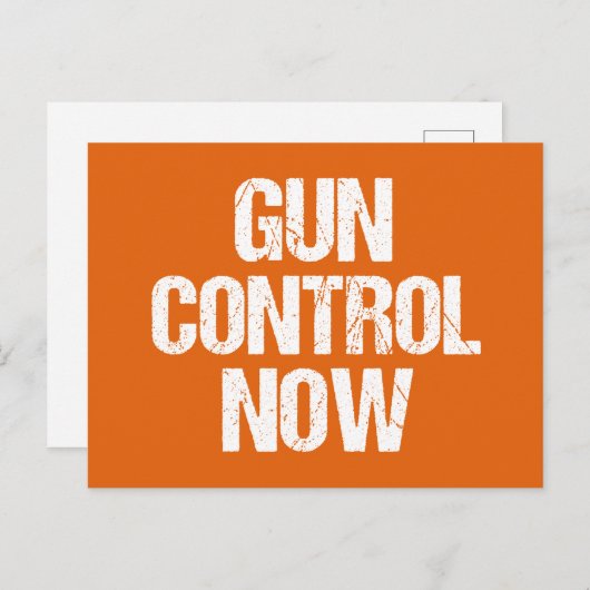 Pistool nu Oranje Briefkaart (Voorkant / Achterkant)