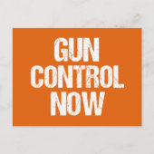 Pistool nu Oranje Briefkaart (Voorkant)