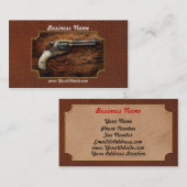 Pistool - Politie - True Grit Visitekaartje (Voorkant / Achterkant)