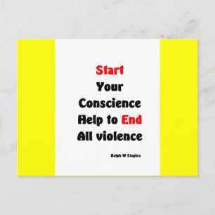 Pistool protest briefkaart
