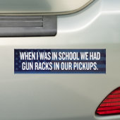 Pistool racks in Bumpersticker voor ophaalslag (Op auto)