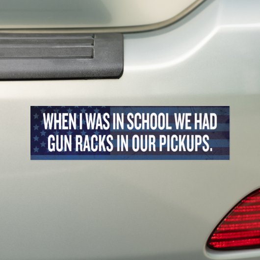 Pistool racks in Bumpersticker voor ophaalslag (Op auto)