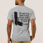 Pistool rechten t-shirt (Achterkant)