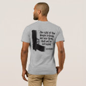 Pistool rechten t-shirt (Achterkant volledig)