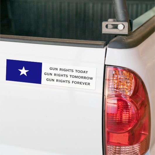 pistool rechten vandaag bumpersticker (Op Truck)