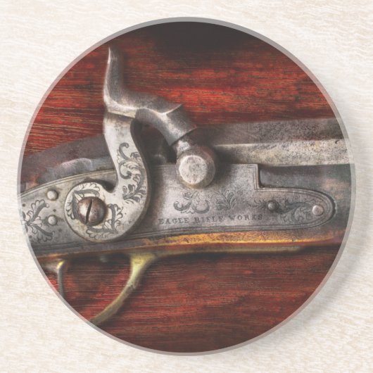 Pistool - Rifle Works Zandsteen Onderzetter (Voorkant)