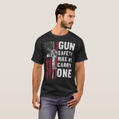 Pistool Safety Rule 1 Pro 2e wijziging AR 15 Ameri T-shirt (Voorkant volledig)