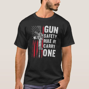 Pistool Safety Rule 1 Pro 2e wijziging AR 15 Ameri T-shirt