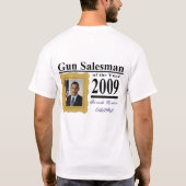 Pistool Salesman van 2009 T-shirt (Achterkant)