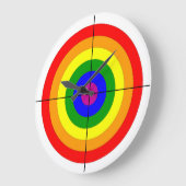 pistool schietbaan stimuleert oogdoelsymbool homo grote klok (Hoek)