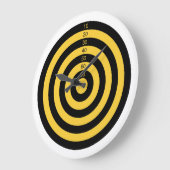 pistool schietend bereik stift oogdoelsymbool grote klok (Hoek)