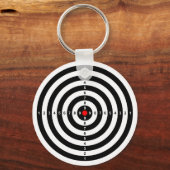 pistool schietend bereik stift oogdoelsymbool sleutelhanger (Voorkant)