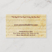 Pistool Shop Collector Visitekaartje (Achterkant)