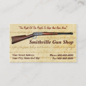 Pistool Shop Collector Visitekaartje (Voorkant)
