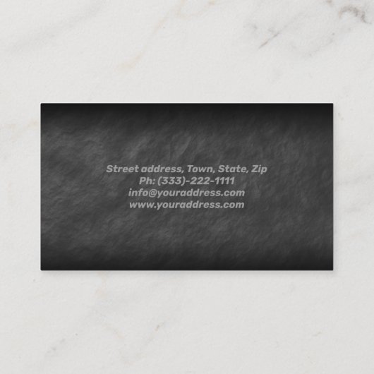 Pistool Shop Doel Visitekaartje (Achterkant)