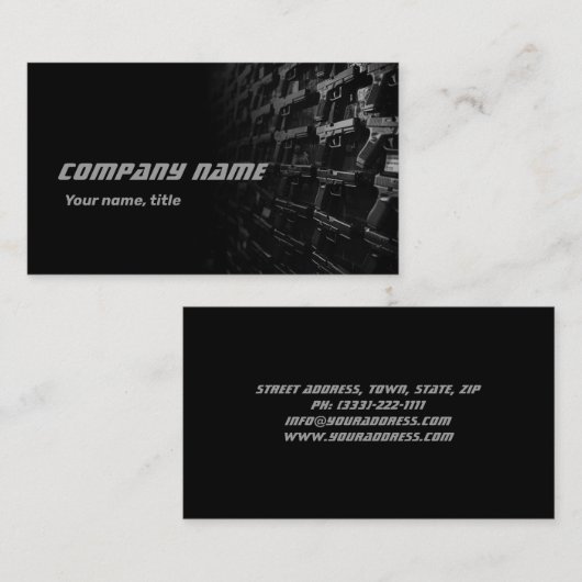 Pistool Shop Doel Visitekaartje (Voorkant / Achterkant)