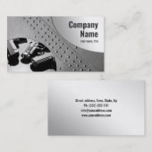 Pistool Shop Metalen Achtergrond Visitekaartje (Voorkant / Achterkant)