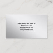 Pistool Shop Metalen Achtergrond Visitekaartje (Achterkant)