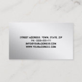 Pistool Shop Metalen Achtergrond Visitekaartje (Achterkant)