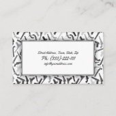Pistool Shop Vuurwapenpatroon Eenvoudige Wit Grijz Visitekaartje (Achterkant)