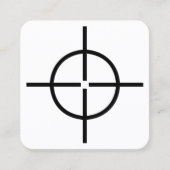 Pistool Sight Vierkante Visitekaartje (Voorkant)