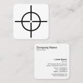 Pistool Sight Vierkante Visitekaartje (Voorkant / Achterkant)