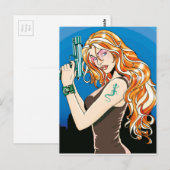 Pistool Sinaasappel Briefkaart (Voorkant / Achterkant)