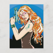 Pistool Sinaasappel Briefkaart (Voorkant)