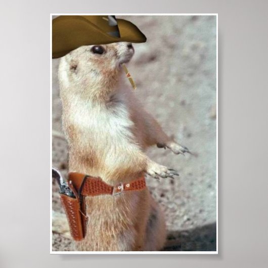 Pistool Slinger Squirrel Poster (Voorkant)