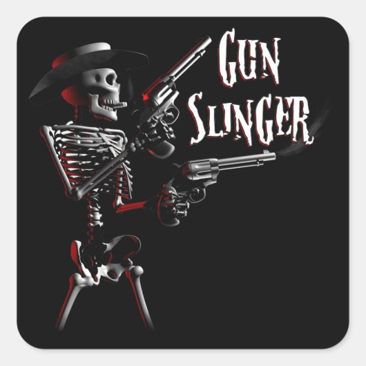 Pistool Slinger Stickers (Voorkant)