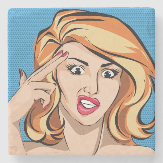 Pistool Stenen Onderzetter (Voorkant)
