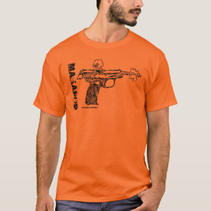 Pistool t-shirt met maarovpistolasje, voor grafisc