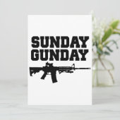 pistool t-shirts op zondag (Staand voorkant)