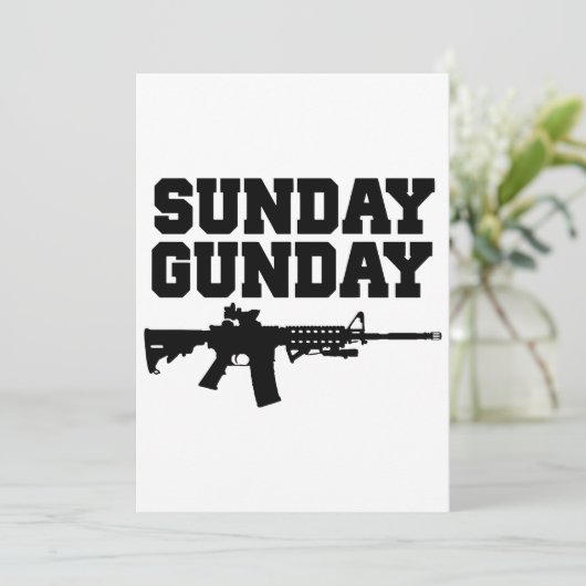 pistool t-shirts op zondag (Staand voorkant)