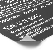 Pistool Target, Gunsmith, Gunstore Adverteren Poster (Hoek)